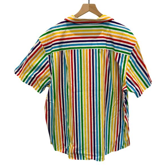 Trinity Collective Short Sleeve Button Down Shirt Men's 2XL Pride LGBTQIA - Picture 7 of 8